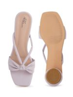 Buy TRYME Casual and Classy Purple Kitten Heel Fashion Chunky Heel Sandals Light Weight Comfortable & Trendy Block Heels for Girls & Women - Image 6