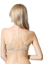 Buy Van Heusen Women T-Shirt Bra - Polyamide Elastane - Plush Back No Slip Strap, Flexi Wire, Padded, Full Coverage, High Stretch_22003_Skin_36D - Image 4