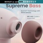 GOBOULT Z20 Pro Truly Wireless Bluetooth Ear Buds with 60 Hours Playtime, 4 Mics Clear Calling, 45ms Low Latency, Touch Controls, TWS Earbuds Bluetooth Wireless (Candy Cane)  : Electronics - Image 10