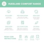 Buy Huesland by Ahmedabad Cotton 144 TC Cotton Bedsheet for Double Bed with 2 Pillow Covers - Grey, Yellow & White Online at Low Prices in India -  - Image 8