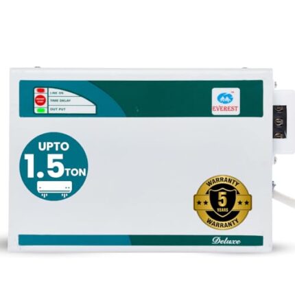 Everest 4 KVA Deluxe Voltage Stabilizer Used Upto 1.5 ton AC (Working Range  170 V to 270 V),(White) for Inverter AC & Normal AC. : : Home & Kitchen