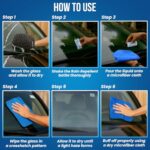 ShineXPro Rain Repellent for Car - Long Lasting Hydrophobic Coating for All Glass Surfaces with ShineXPro Car Glass Water Repellent - Improve Road Visibility & Safety with Windshield Water Repellent  : Car & Motorbike - Image 3