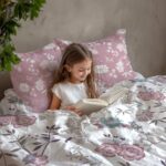 LORETO - A QUALITY LINEN BRAND 100% Pure Cotton Bedsheet for Single Bed, 144TC Soft & Breathable Single Bed Sheet with Pillow Cover (Blush Pink & Teal Blooms, 54 x 84 Inches)  : Home & Kitchen - Image 4