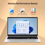 Samsung Galaxy Book3 Core i5 13th Gen 1335U - (8 GB/512 GB SSD/Windows 11 Home) Galaxy Book3 Thin and Light Laptop (15.6 Inch, Silver, 1.58 Kg, with MS Office)  : Electronics - Image 5