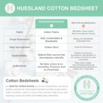 Huesland by Ahmedabad Cotton 144 TC Cotton Bedsheet for Double Bed with 2 Pillow Covers - White, Blue  : Home & Kitchen - Image 7