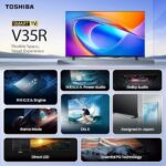 TOSHIBA 80 cm (32 inches) V Series HD Ready Smart LED TV 32V35RP (Black)  : Electronics - Image 2