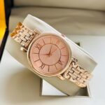 Buy styledose Women Analogue Wrist Watches for Women's & Girls&Miss&Ladies Diamond Studded Roman Dial Rosegold Colored Stylish Bracelet Strap (Rose Gold) - Image 2