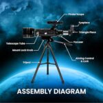 Buy Audavibe Educational 140x Astronomical Telescope with APP | 1000+ Facts on Solar System, Spacesuits, Launchers, Celestial Bodies, etc | AstroReels, Skymap & AR Based Fun Learning (40070) Online at Low Prices in India -  - Image 4