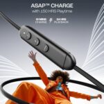 boAt Rockerz 150 Pro Bluetooth Neckband in Ear Earphones w/ 150hrs Playback, Dual EQ Modes, Crystal Bionic Sound by HiFi DSP 5, AI-ENx Technology, Dual Pairing,Beast Mode,ASAP Charge(Black)  : Electronics - Image 4