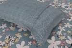 RD TREND® Presents Luxurious Supersoft Cotton Feel 210 Tc (100x108 Inch) bedsheet for Double Bed King Size with 2 Pillow Covers Size 18x28 Inch Color- Grey Pattern-Floral  : Home & Kitchen - Image 7