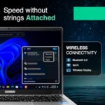 ULTIMUS APEX Laptop Intel Celeron Dual Core 8 GB LPDDR4 512 GB SSD Expandable~1TB 14.1 FHD IPS Laptop Anti-Glare Ultra Thin Bezel 180° Hinge 3.0x3 USB HDMI SD Card Slot Win 11 Home 1.25KG Silver  : Electronics - Image 9