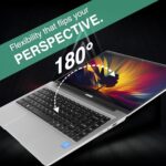 ULTIMUS APEX Laptop Intel Celeron Dual Core 8 GB LPDDR4 512 GB SSD Expandable~1TB 14.1 FHD IPS Laptop Anti-Glare Ultra Thin Bezel 180° Hinge 3.0x3 USB HDMI SD Card Slot Win 11 Home 1.25KG Silver  : Electronics - Image 6