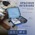 Aristocrat Harbour Cabin Trolley Bag 55 cm | Small | Polypropylene Hardshell Sided Luggage | Smooth 8-Wheel Suitcase | Combination Lock with Sturdy Zipper | 7-Year Warranty - Unisex (Blue)  : Fashion - Image 6