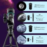Buy Audavibe Educational 140x Astronomical Telescope with APP | 1000+ Facts on Solar System, Spacesuits, Launchers, Celestial Bodies, etc | AstroReels, Skymap & AR Based Fun Learning (40070) Online at Low Prices in India -  - Image 3