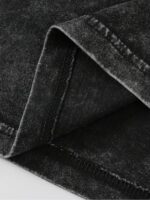 Buy boffi ... 100% Cotton Oversized T-Shirt Unisex Drop Shoulder Dye Washed Street Look Black Pack of 1 (in, Alpha, L, Regular, Black) - Image 6