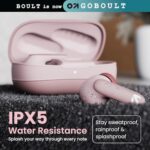 GOBOULT Z20 Pro Truly Wireless Bluetooth Ear Buds with 60 Hours Playtime, 4 Mics Clear Calling, 45ms Low Latency, Touch Controls, TWS Earbuds Bluetooth Wireless (Candy Cane)  : Electronics - Image 9
