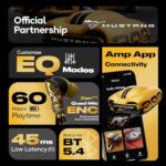 GOBOULT Mustang Torq Wireless in Ear Earbuds with 60H Playtime, App Support, Quad Mic ENC, 45ms Low Latency, 13mm Driver, Breathing LEDs,Touch Controls, Made in India, IPX5, Ear buds Wireless (Yellow)  : Electronics - Image 3