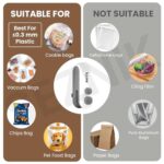 Buy Seznik Sealing Machine for Food Packets - Portable Handheld Sealing for Food Packets, Snacks, Chips, Fresh Storage - Mini Sealing Machine, 1 YEAR Warranty (White) Online at Low Prices in India -  - Image 2