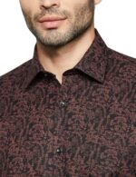 Van Heusen Men's Regular Fit Shirt (VHSFFCUBE85618_Brown  : Clothing & Accessories - Image 3