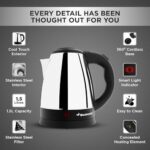 Butterfly EKN 1.5 Litre Stainless Steel Electric Kettle | 1500 W | 360� Swivel Power Base | Auto Shut Off | For Hot Water, Tea, Coffee, Noodles | Dry Boil Protection |  : Home & Kitchen - Image 6