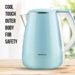 Havells Aqua Plus Electric Kettle 1.2 Litre, 1250 Watt | 304 Stainless Steel Inner Body | Cool Touch Body | Auto Shut-Off |Wider Mouth| 2 Year Warranty (Blue)  : Home & Kitchen - Image 8
