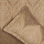 Buy Cloth Fusion Glace Cotton Elastic 186tc Printed Fitted Bedsheet for Double Bed King Size with 2 Pillow Covers, Soft Wrinkle Free Elastic Bedsheets for King Size Bed (78X72X8 inches, Ogee Brown) Online at Low Prices in India -  - Image 5