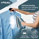 Buy Bajaj MX 3 Neo Steam Iron | 1250 Watts Power For Faster Ironing | Vertical & Horizontal Ironing | Spray Function | Anti-Bacterial & Non-Stick Soleplate Coating | 2-Yr Warranty By Bajaj 【Blue】 Online at Low Prices in India -  - Image 3