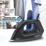 Buy Havells Dry Iron Dazzle 1100 Watts, Iron Press, Greblon Non Sick Soleplate with German Technology, Shock Proof Body, Aerodynamic Design, 360° Swivel Cord, 2 Year Manufacturer Warranty (Black) Online at Low Prices in India -  - Image 2