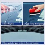 MOKRUSH Automotive Oil Film Cleaning Brush, Glass Cleaning Board, Car Glass Oil Film Removal Cleaner, Powerful Windshield Cleaner & Oil Film Remover, Enhance Visual Effect of Windshield (1)  : Car & Motorbike - Image 4