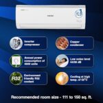 Voltas 1.5 Ton 5 Star Inverter Split AC (Copper, 4-in-1 Adjustable Mode, Anti-dust Filter, 185V Vectra Elite, White)  : Home & Kitchen - Image 2