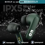 GOBOULT Z20 Truly Wireless Bluetooth Ear Buds with 51H Playtime, Zen™ Calling ENC Mic, Made in India, Low Latency Gaming, Touch Controls, Rich Bass Drivers, TWS Earbuds Bluetooth Wireless (Pine Green)  : Electronics - Image 10