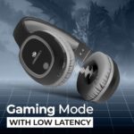 ZEBRONICS THUNDER Bluetooth 5.3 Wireless Headphones with 60H Backup, Gaming Mode, Dual Pairing, ENC, AUX, Micro SD, Voice assistant, Comfortable Earcups, Call Function(Black)  : Electronics - Image 7