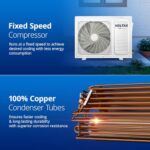 Voltas 1.5 Ton 3 Star, Fixed Speed Split AC (Copper, LED Display, Anti-dust Filter, 183 Vectra Elegant, White)  : Home & Kitchen - Image 4