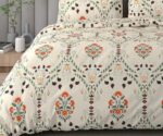 Buy DECOMIZER Microfiber Soft Cotton Single Bed Bedsheet for Diwan Bed, Size 60 Inches X 90 Inches, 152 X 230 cm with 1 Large Size Pillow Covers Without Joint - Beige Jaipuri Online at Low Prices in India -  - Image 3