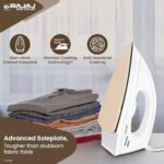 Buy Bajaj DX-7 1000 Watts Dry Iron | Advance Soleplate And Anti-Bacterial German Coating Technology | Light Weight Iron | Thermal Safety Fuse | 360 Degree Swivel Cord | 2-Yrs Warranty 【White】 Online at Low Prices in India -  - Image 3