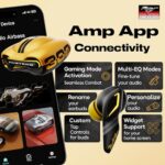 GOBOULT Mustang Torq Wireless in Ear Earbuds with 60H Playtime, App Support, Quad Mic ENC, 45ms Low Latency, 13mm Driver, Breathing LEDs,Touch Controls, Made in India, IPX5, Ear buds Wireless (Yellow)  : Electronics - Image 6