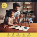 Audavibe Educational 40050 Astronomical Telescope with APP | 1000+ Facts on Solar System, Spacesuits, Launchers, Celestial Bodies, etc | AstroReels, Skymap & AR Based Fun Learning  : Electronics - Image 2