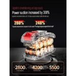 TEKCOOL 4-in-1 Keyboard Vacuum Cleaner Wireless Handheld,13000PA High Power Car Vacuum Cleaner with 180W Super Fast Charging and Multi-Nozzle for Office, PetCar, Home  : Car & Motorbike - Image 7