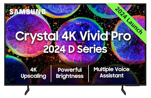 51dRoa85BNL-1.jpg Samsung 108 cm (43 inches) D Series Brighter Crystal 4K Vivid Pro Ultra HD Smart LED TV UA43DUE77AKLXL (Black) : Electronics - Image 1