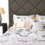 Story@Home Bedsheet for Double Size Bed | 186 TC | White | Printed | 1 Piece Cotton bedsheet for Double Size Bed with 2 Pillow Covers (225 x 250 cm) Perfect for Home Decor & Gifting | Cotton bedsheet  : Home & Kitchen - Image 4