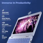 Lenovo {SmartChoice)Chromebook Intel Celeron N4500 (4GB RAM/64GB eMMC 5.1/11.6 Inch (29.46cm)/HD Display/2Wx2 Stereo Speakers/HD Camera/Chrome OS/Blue/1.21Kg), 82UY0014HA  : Electronics - Image 7