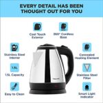 Butterfly EKN 1.5 Litre Stainless Steel Electric Kettle | 1500 W | 360� Swivel Power Base | Auto Shut Off | For Hot Water, Tea, Coffee, Noodles | Dry Boil Protection |  : Home & Kitchen - Image 7