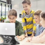 STRIFF Adjustable Laptop Tabletop Stand Patented Riser Ventilated Portable Foldable Compatible with MacBook Notebook Tablet Tray Desk Table Book with Free Phone Stand (Black)  : Computers & Accessories - Image 4