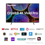 Samsung 108 cm (43 inches) D Series Brighter Crystal 4K Vivid Pro Ultra HD Smart LED TV UA43DUE77AKLXL (Black)  : Electronics - Image 3