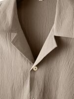 TAGDO Men's Regular Fit Casual Shirt (Popcorn-5171-Cream-L)  : Clothing & Accessories - Image 2