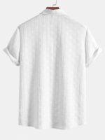 Leriya Fashion Men's Regular Fit Shirt White  : Clothing & Accessories - Image 2