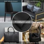 Black Self-Adhesive Leather Repair Patch (30 x 60cm) – Waterproof & Anti-Scratch Genuine Leather Patch for Sofas, Couches, Car Seats, Furniture, Handbags & Jackets – Durable DIY Upholstery Repair Tape  : Car & Motorbike - Image 2