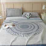 Story@Home 210 TC Jaipuri Print Cotton Feel Double Bedsheet for Bedroom Queen Size with 2 Pillow Cover (225 CMX 250 CM)- Ivory  : Home & Kitchen - Image 5