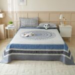 Story@Home 210 TC Jaipuri Print Cotton Feel Double Bedsheet for Bedroom Queen Size with 2 Pillow Cover (225 CMX 250 CM)- Ivory  : Home & Kitchen - Image 2