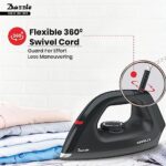 Buy Havells Dry Iron Dazzle 1100 Watts, Iron Press, Greblon Non Sick Soleplate with German Technology, Shock Proof Body, Aerodynamic Design, 360° Swivel Cord, 2 Year Manufacturer Warranty (Black) Online at Low Prices in India -  - Image 4